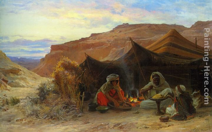 Eugene-Alexis Girardet Bedouins in the Desert